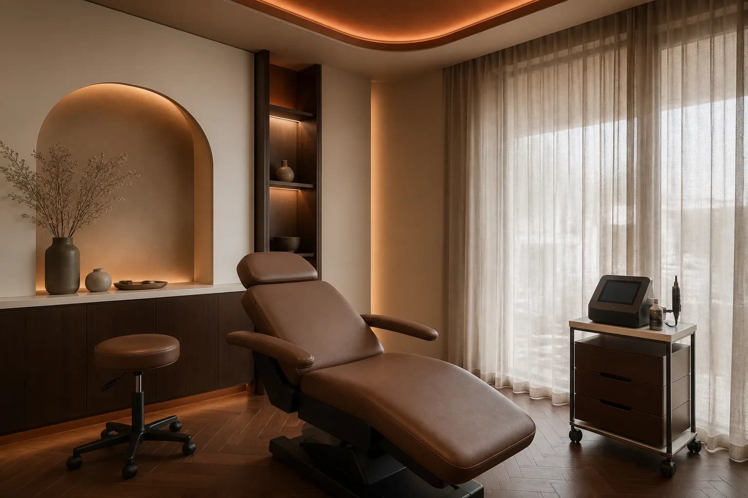 Private SMP treatment room at VANC Clinic Antwerpen flagship studio